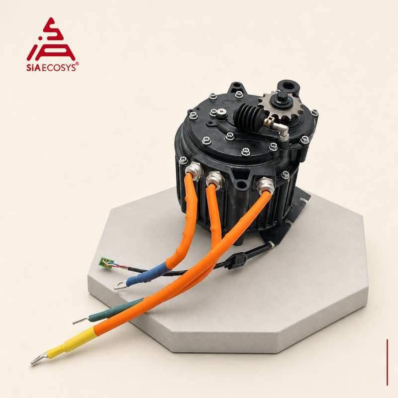 QSMOTOR J155A-36 5000W 72V Hai - огляд і ціна Mid Drive Motor Kit 72V 5000W