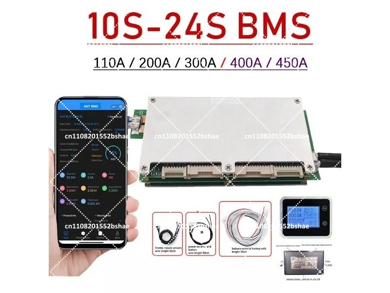 Smart Bluetooth BMS 10S-24S 20 - огляд і ціна Smart Bms 24S 200A Bluetooth Lifepo4
