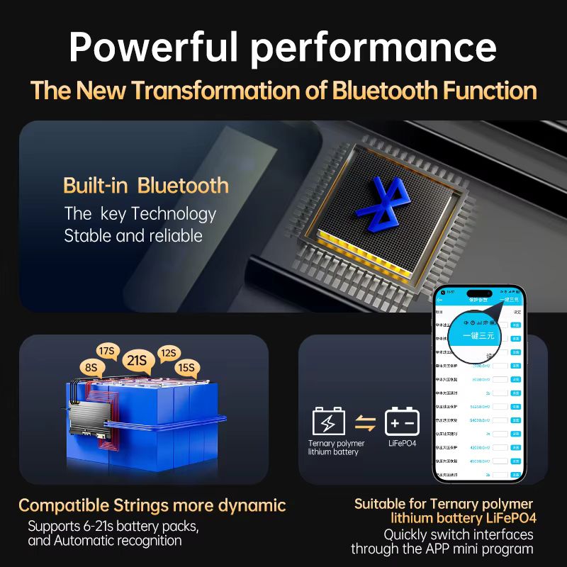 JBD BMS 16S 48V Lifepo4 200A I - огляд і ціна Smart Bms 24S 200A Bluetooth Lifepo4