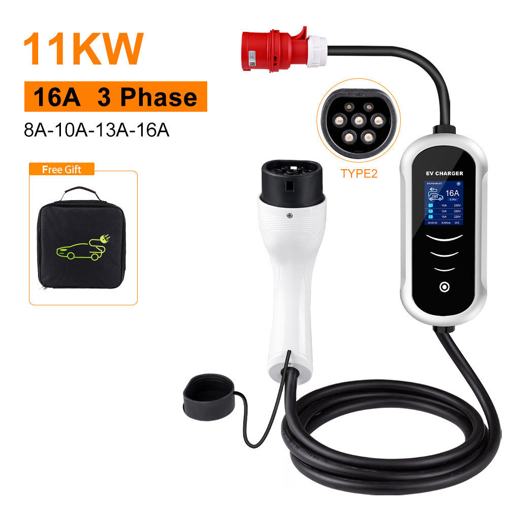 IPENGEN Type 2 Portable EV Cha - огляд і ціна Type 2 Portable Ev Charger 11Kw Cee