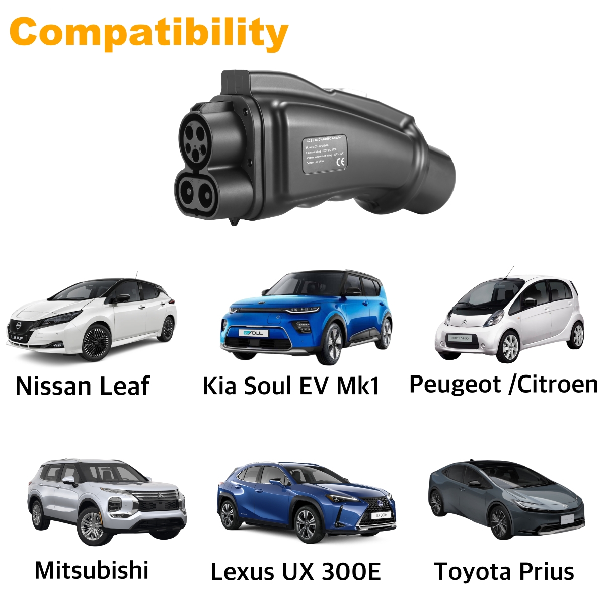 EVcharger4U CCS1 to CHAdeMO 10 - огляд і ціна Chademo To Ccs Combo 1 Adapter