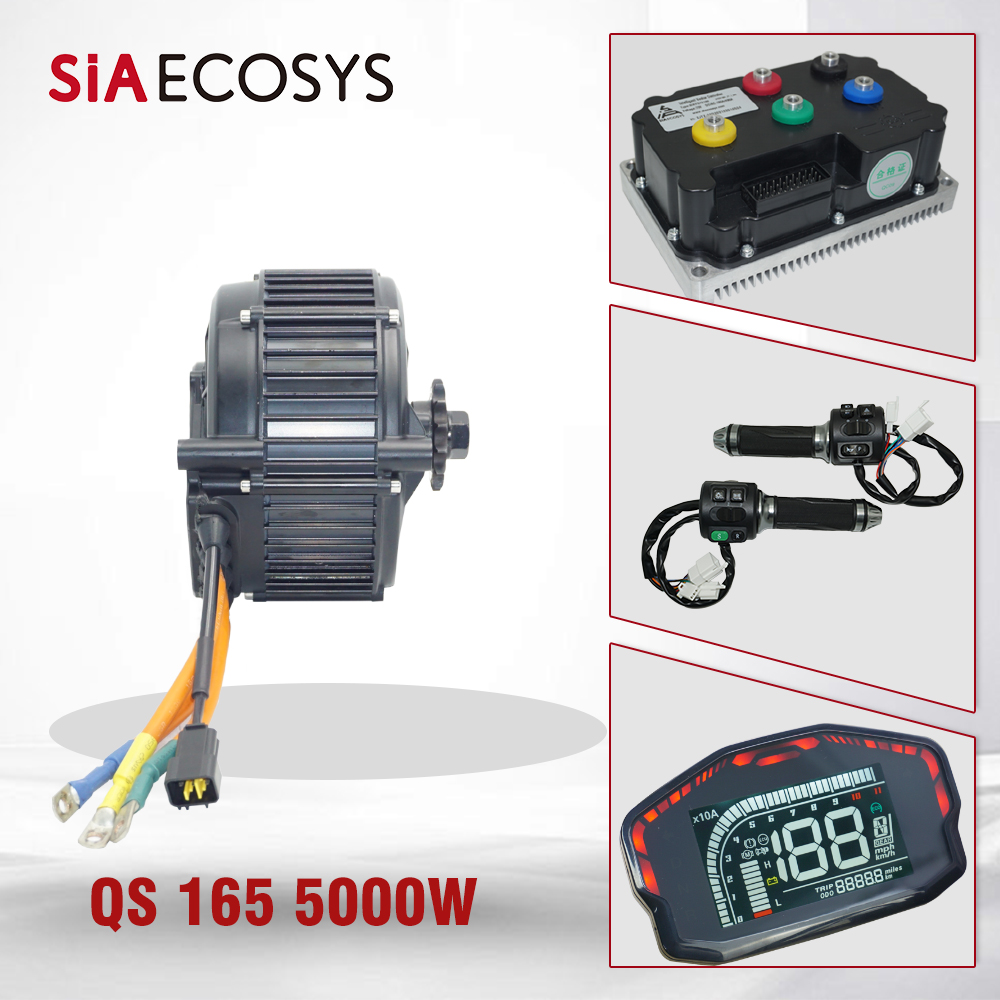 QSMOTOR QS165 V2 5000W 72V 35H - огляд і ціна Mid Drive Motor Kit 72V 5000W