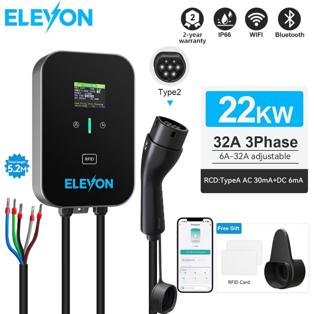 ELEVON EV Charging Station 22K - огляд і ціна Ev Charger Type 2 22Kw 32A 3 Phase